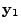 $\displaystyle {\bf y}_1$