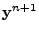 $\displaystyle {\bf y}^{n+1}$