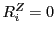 $ R_i^Z=0$