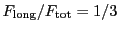 $ F_\mathrm{long}/F_\mathrm{tot}=1/3$