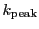 $ k_\mathrm{peak}$