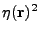 $\displaystyle \eta({\bf r})^2$
