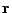 $ {\bf r}$