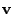 $\displaystyle {\bf v}$
