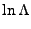 $\displaystyle \ln \Lambda$