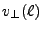 $ v_\bot(\ell)$