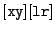 $ [{\tt x}{\tt y}][{\tt l}{\tt r}]$