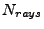 $ N_{rays}$