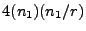 $ 4(n_1)(n_1/r)$