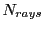 $\displaystyle N_{rays}$
