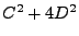 $ C^2+4D^2$