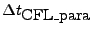 $ \Delta t_{\mbox{CFL\_para}}$
