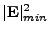 $ \vert{\bf E}\vert _{min}^2$