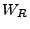 $\displaystyle W_R$