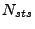 $ N_{sts}$