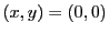 $ (x,y)=(0,0)$