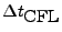 $ \Delta t_{\mbox{CFL}}$