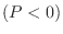 $(P<0)$