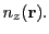 $\displaystyle n_z({\bf r}).$