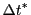 $ {\Delta t}^{*}$