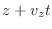 $\displaystyle z + v_zt$
