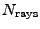 $ N_\mathrm{rays}$