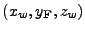 $ (x_w,y_{\bf F},z_w)$