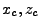 $ x_c,z_c$
