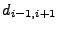 $ d_{i-1,i+1}$