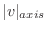 $\displaystyle \vert v\vert _{axis}$