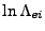 $ \ln \Lambda_{ei}$