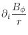 $\displaystyle \partial_t \frac{B_\phi}{r}$