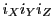 $ i_Xi_Yi_Z$
