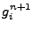 $ g_i^{n+1}$