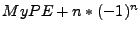 $ MyPE+n*(-1)^{n}$