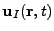 $ \mathbf{u}_I(\mathbf{r},t)$