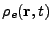 $ \rho_e(\mathbf{r},t)$