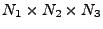 $ N_1 \times N_2 \times N_3$
