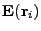 $ \mathbf{E}(\mathbf{r}_i)$