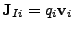 $ \mathbf{J}_{Ii}=q_i\mathbf{v}_i$