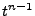 $ t^{n-1}$