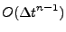 $ O({\Delta t}^{n-1})$