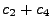 $\displaystyle c_2+c_4$