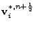 $ {\bf v}_i^{*,n+\frac12}$
