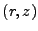 $ \left(r,z\right)$
