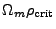 $\displaystyle \Omega_m\rho_{\rm crit}$