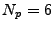 $ N_p = 6$