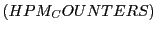 $ (HPM_COUNTERS) $