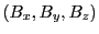 $ (B_x,B_y,B_z)$
