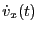 $\displaystyle {\dot v}_x(t)$